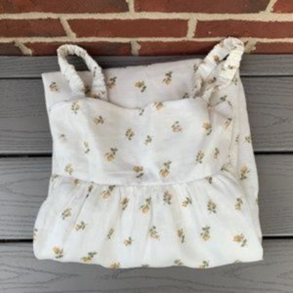 Reformation White Floral Maxi Dress